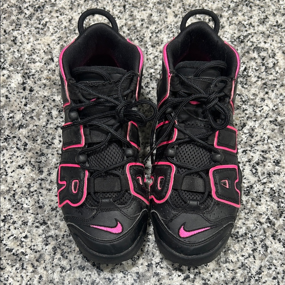 Nike Uptempo Black Pink (Youth Size)